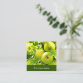 アップルオーチャードサイダープレスツリーフルーツグローワーファーム スクエア名刺 (スタンド正面)