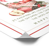 アップルオーチャードベビーシャワーおしゃぶり狩りゲーム ポスター (角)