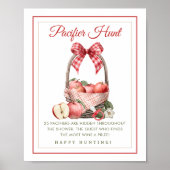 アップルオーチャードベビーシャワーおしゃぶり狩りゲーム ポスター (正面)