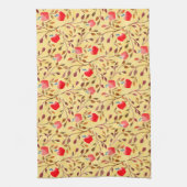 アップルオーチャードレッド キッチンタオル (縦)