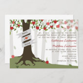 アップルオーチャード秋秋結婚式招待状 招待状 (正面/裏面)