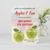 アップルオーチャード誕生日招待状 招待状 (スタンド正面)