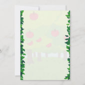 アップルオーチャード誕生日招待状 招待状 (裏面)