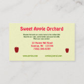 アップルオーチャード 名刺 (裏面)