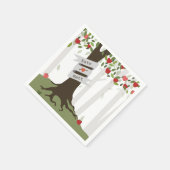 アップルオーチャ結婚ードのナプキン スタンダードカクテルナプキン (角)