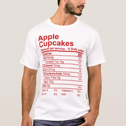 アップルカップケーキ Tシャツ (正面)