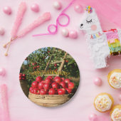 アップルカラフル・ハーベスト・ハッピー・感謝祭 ペーパープレート (パーティー)