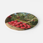 アップルカラフル・ハーベスト・ハッピー・感謝祭 ペーパープレート (アングル)