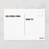 アップルカートに立つスイスの山犬 ポストカード (裏面)