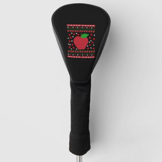 アップルクリスマス ゴルフヘッドカバー (正面)