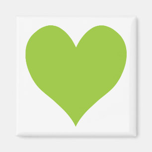 アップルグリーンかわいいハート図形 マグネット