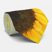 アップルグリーンひまわり結婚のタイグリーンストライプ ネクタイ (ロール)