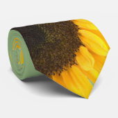アップルグリーンひまわり結婚のタイビッグ花 ネクタイ (ロール)