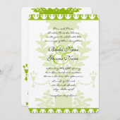 アップルグリーンアンティークURN結婚式招待状 招待状 (正面/裏面)