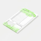 アップルグリーンウォーター色毎日プランナー ポストイット (アングル)