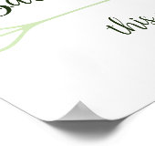 アップルグリーンバスルームこの方法の矢印 ポスター (角)