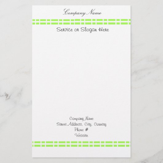 アップルグリーンリンクデザイン 便箋 (正面)