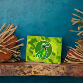 アップルグリーン迷彩柄；アリゲーター、ゲーター フォトプラーク (側面)