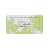 アップルグリーン デイジー 返信先ラベル ラベル (正面)