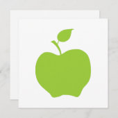アップルグリーン 招待状 (正面/裏面)