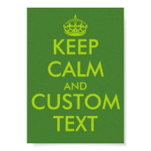 アップルグリーン KeepCalm ポスター | カスタムテキスト