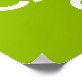 アップルグリーンKeep Calm and Carry On ポスター (角)