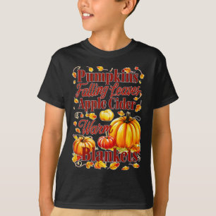 アップルサイダーウォームブランケット離れ秋ハロウィンフー Tシャツ
