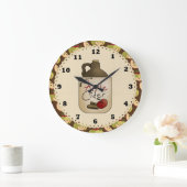 アップルサイダーカントリーキッチン時計 ラージ壁時計 (ホーム)