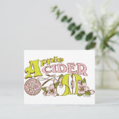 アップルサイダー標識 ポストカード (スタンド正面)