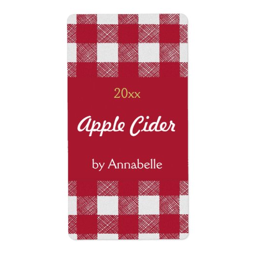 アップルサイダー缶詰ラベル ラベル (正面)