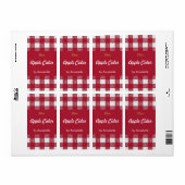 アップルサイダー缶詰ラベル ラベル (フルシート)