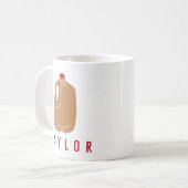 アップルサイパーソナライズされたダージュイラストレーション コーヒーマグカップ (正面左)