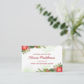 アップルシナモン秋またはウィンターホリデーシーズン 名刺 (スタンド正面)