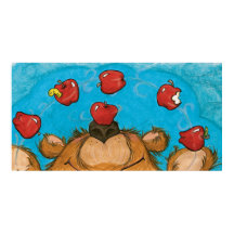 アップルジャグリングベア/ポスターアーティストプリント