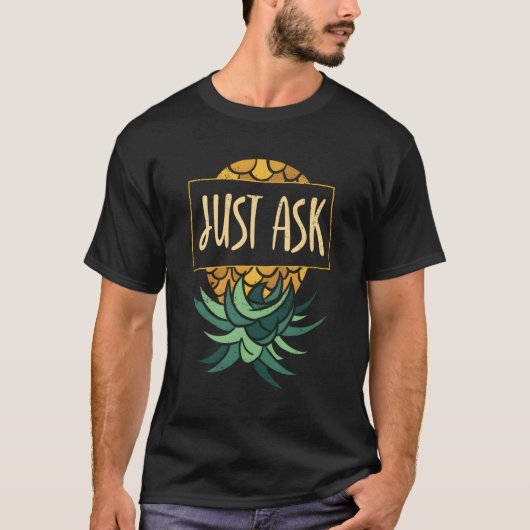 アップルジャストスインガー頼スの逆さまさ Tシャツ (正面)