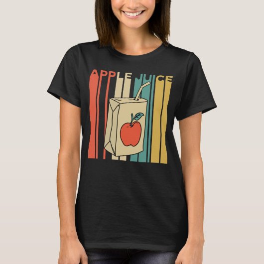 アップルジュースヴィンテージレトロ Tシャツ (正面)