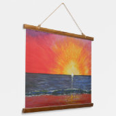 アップルスキンスカイ&スターバスト 吊り下げ型タペストリー (傾斜あり)