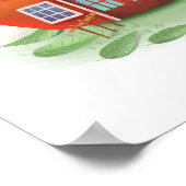 アップルスクールハウスアートプリント ポスター (角)