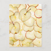 アップルスライスはバックライト付きで、抽象芸術に配置 ポストカード (正面)