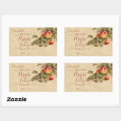 アップルゼリーまたは缶詰 長方形シール (シート)