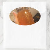 アップルゼリー缶詰 楕円形シール (バッグ)