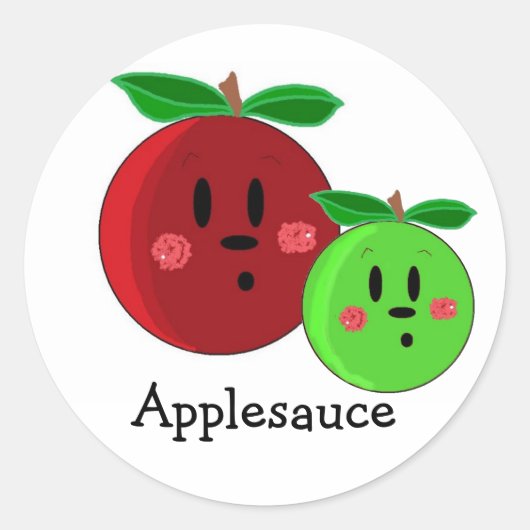アップルソースのアップルデザイン ラウンドシール (正面)