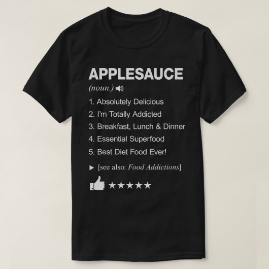 アップルソースの定義の意味_おもしろい Tシャツ (デザイン正面)