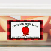 アップルソースシナモン保存食品ラベル ラベル (貼付)