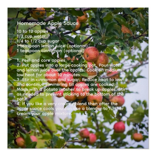 アップルソースレシピ ポスター (正面)