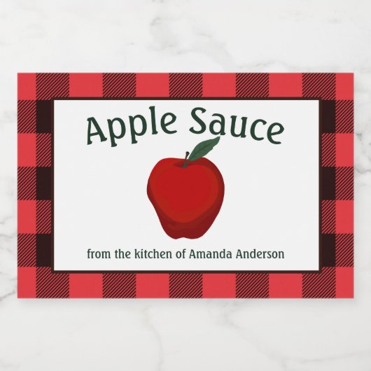 アップルソース缶詰がプリドH食品ラベルを保存 フードラベル (シングルラベル)