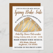 アップルターンアップレックファストペストリーベイクセールブランチ 招待状 (正面/裏面)