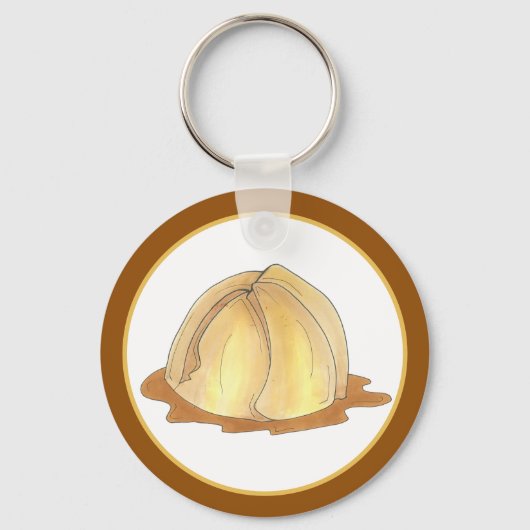 アップルダンプリンスアミッシュペンシルバニアPAオランダ食品 キーホルダー (正面)