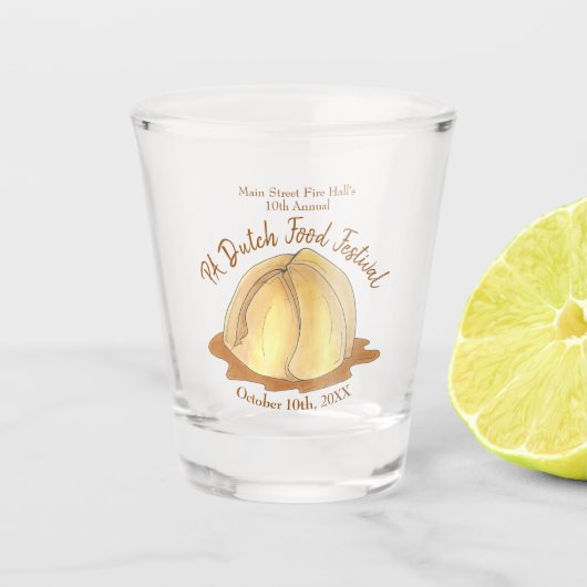 アップルダンプリンスアミッシュペンシルバニアPAオランダ食品 ショットグラス (正面)
