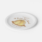 アップルダンプリンスアミッシュペンシルバニアPAオランダ食品 ペーパープレート (アングル)